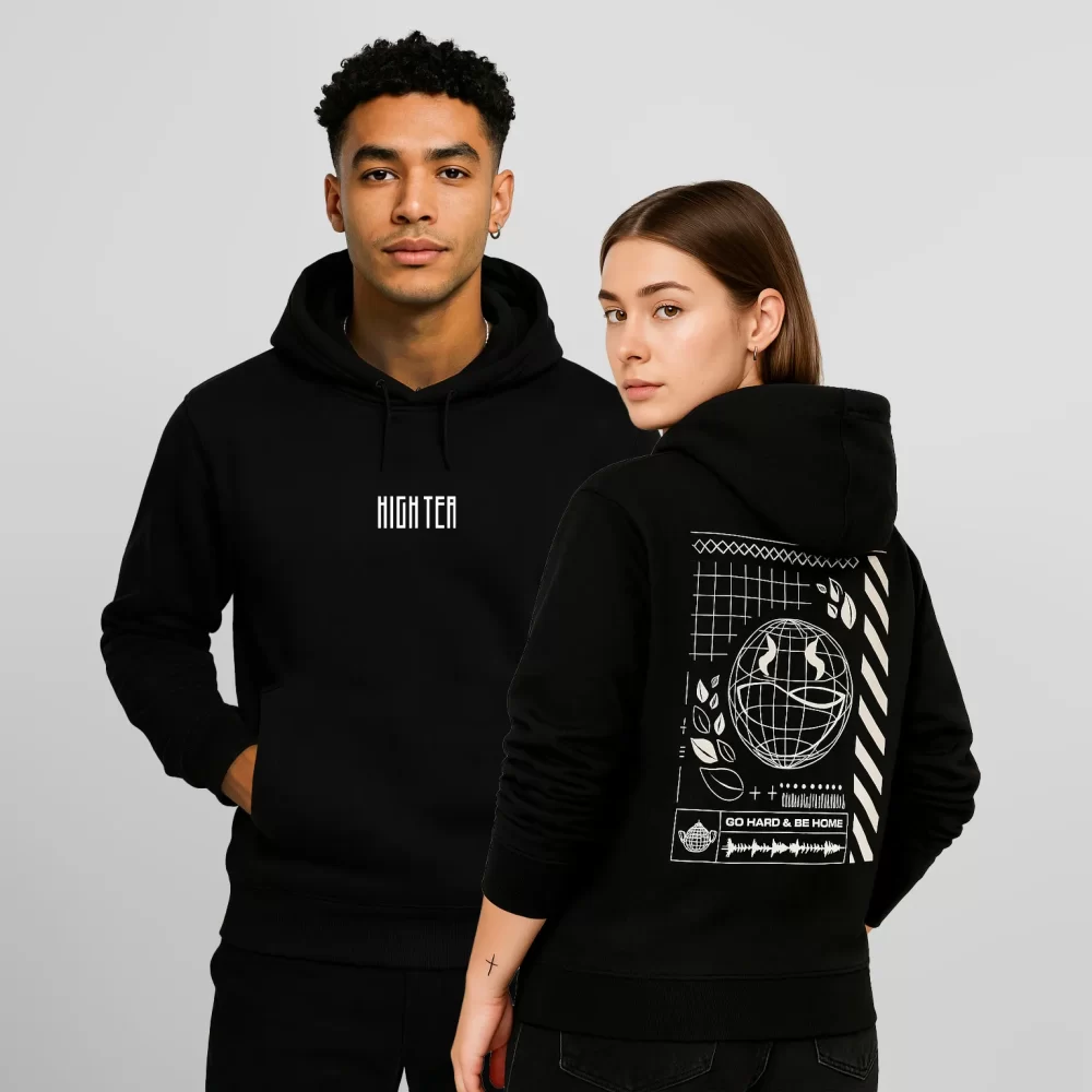 HIGH TEA HOODIE - "AFTER DARK" (BLACK)