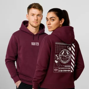 HIGH TEA HOODIE - "AFTER DARK" (BURGUNDY)