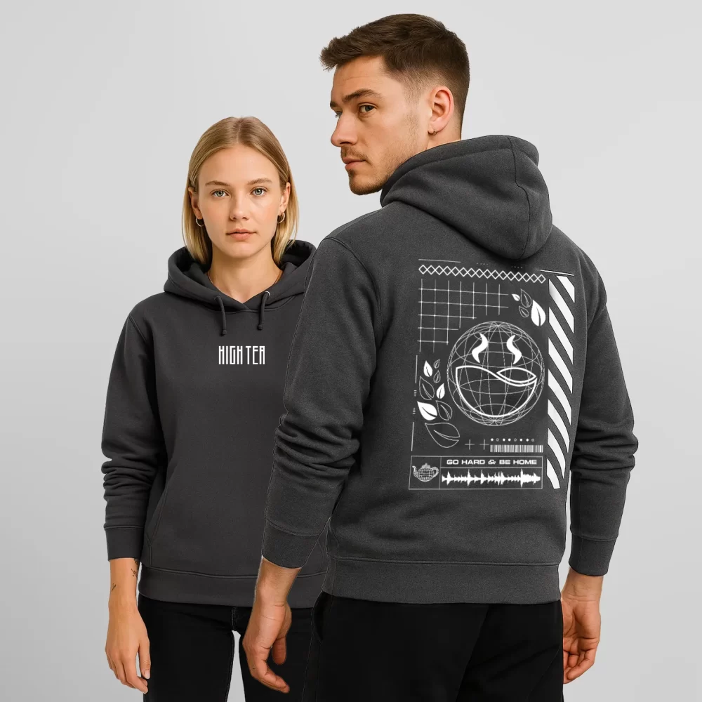 HIGH TEA HOODIE - "AFTER DARK" (GREY)