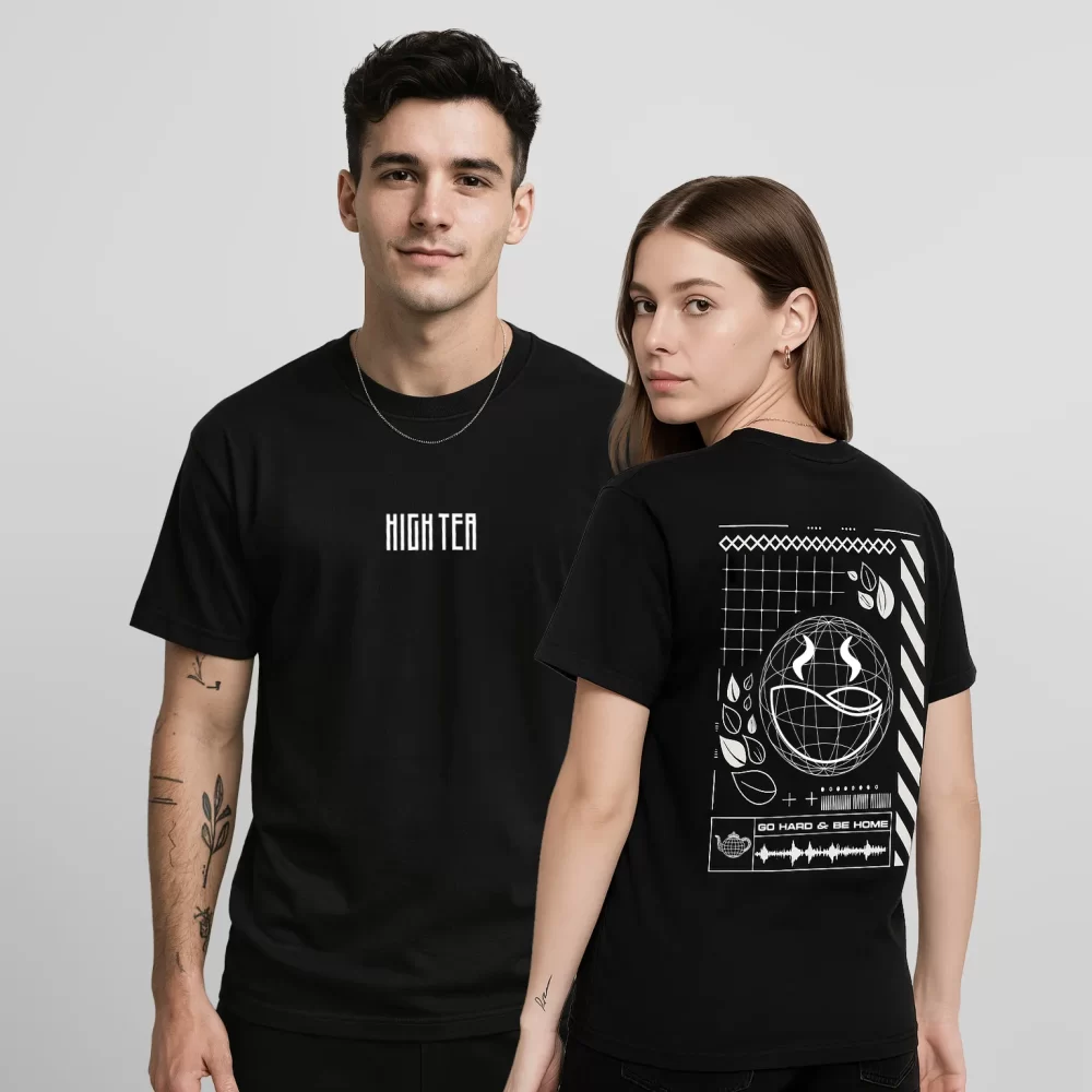 HIGH TEA-SHIRT - "AFTER DARK" (BLACK)